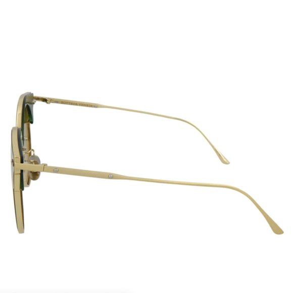 Bottega Veneta Women\'s Gold Metal Sunglasses!